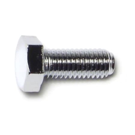 Midwest Fastener Class 8.8, M8-1.25 Hex Head Cap Screw, Chrome Plated Steel, 20 mm L, 10 PK 74482